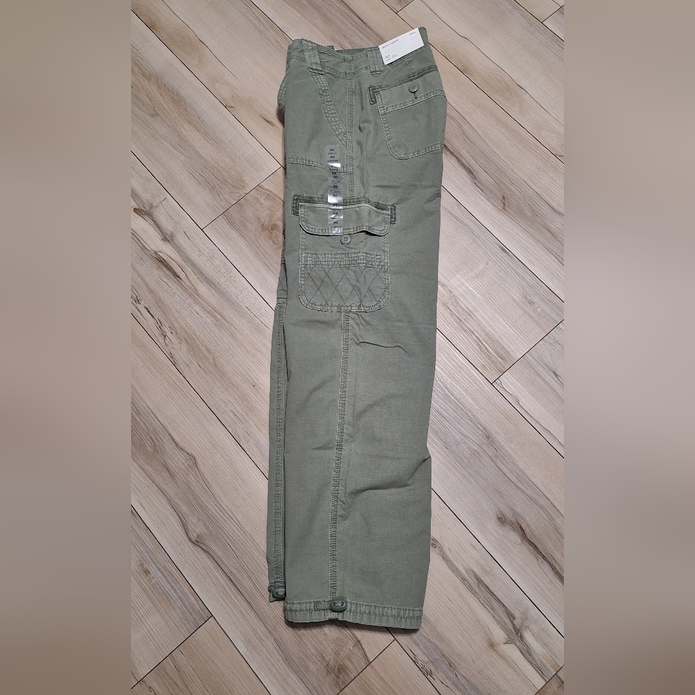 Womens American Eagle Green Cargo Pants, Size 00 / 24